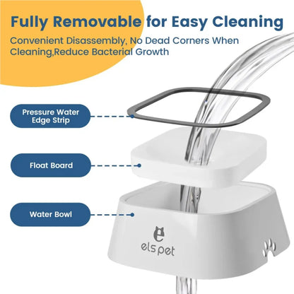 New Dog ABS Plastic Drinking Water Floating Bowl Non-Wetting Mouth Cat Bowl Without Spill Drinking Water Dispenser Dog Bowl