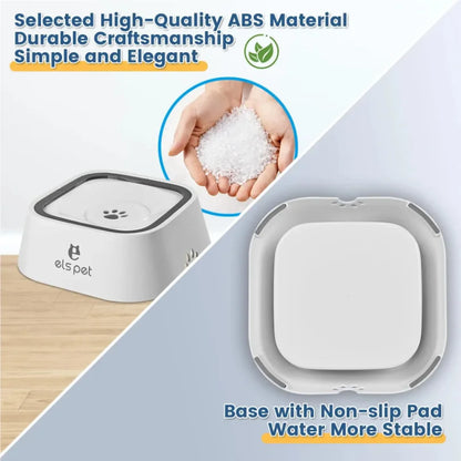 New Dog ABS Plastic Drinking Water Floating Bowl Non-Wetting Mouth Cat Bowl Without Spill Drinking Water Dispenser Dog Bowl