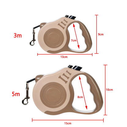 3 Meters 5 Meter Retractable Pet Dog Leash for Small Big Dogs Hiking Walking Traction Rope French Bulldog Chihuahua Accessories