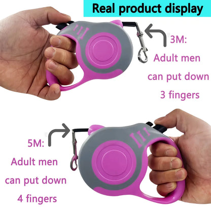 3 Meters 5 Meter Retractable Pet Dog Leash for Small Big Dogs Hiking Walking Traction Rope French Bulldog Chihuahua Accessories